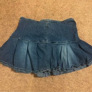 Denim mini skirt
